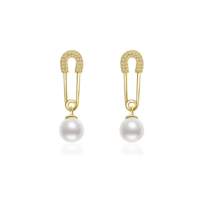 New Yorker Freshwater Pearl Earrings WE00408 Pearly Lustre Earrings