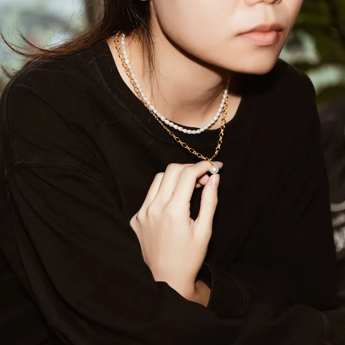 New Yorker Freshwater Pearl Necklace WN00206 Pearly Lustre Necklaces
