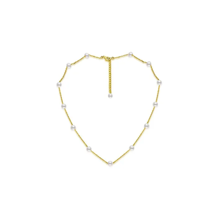 New Yorker Freshwater Pearl Necklace WN00254 Pearly Lustre Necklaces