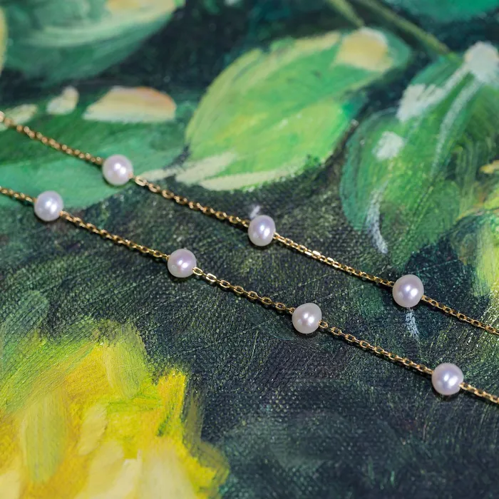 New Yorker Freshwater Pearl Necklace WN00254 Pearly Lustre Necklaces