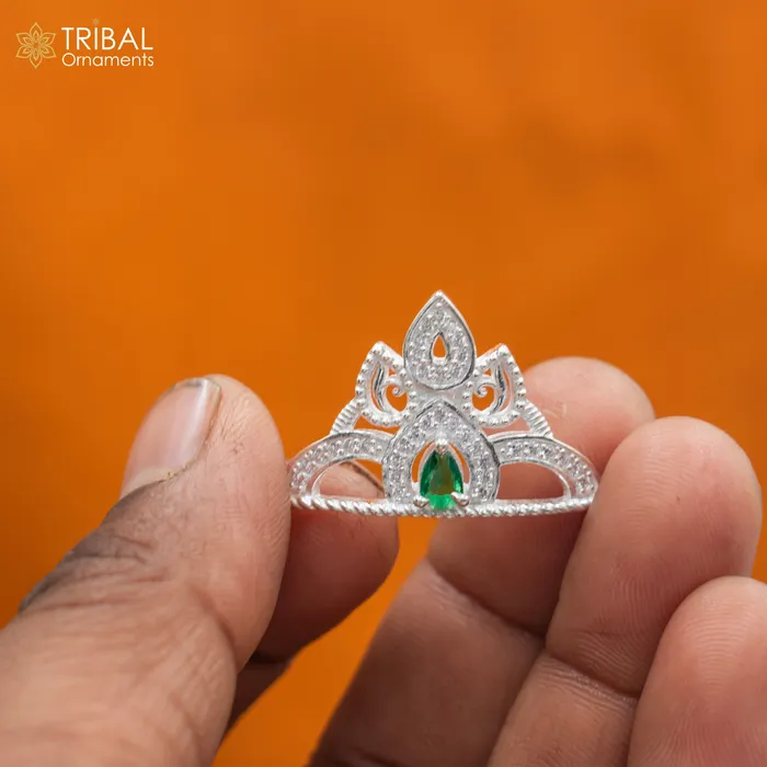 Rings TRIBAL ORNAMENTS 925 sterling silver handmade lord baby Krishna Mukut amazing Laddu Gopala crawling Krishna crown head jewelry sm36 Rings TRIBAL ORNAMENTS 925 sterling silver handmade lord baby Krishna Mukut amazing Laddu Gopala crawling Krishna crown head jewelry sm36