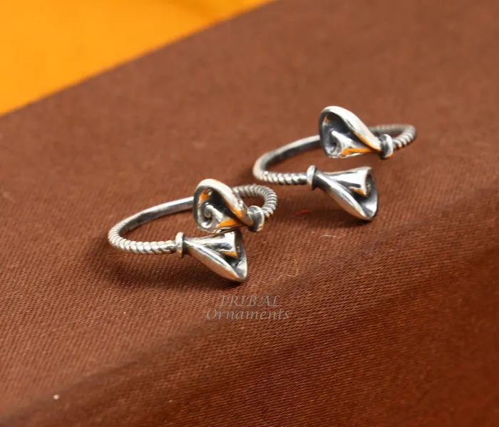 Rings TRIBAL ORNAMENTS Brides jewelry 925 sterling silver handcrafted unique design vintage ethnic design toe ring for girls womens ethnic tribal jewelry ytr29