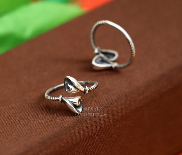 Rings TRIBAL ORNAMENTS Brides jewelry 925 sterling silver handcrafted unique design vintage ethnic design toe ring for girls womens ethnic tribal jewelry ytr29