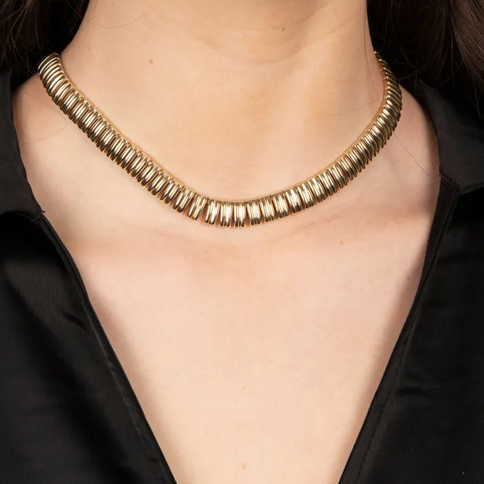 STORE 5a Necklaces PreOwned Italian Ribbed Necklace