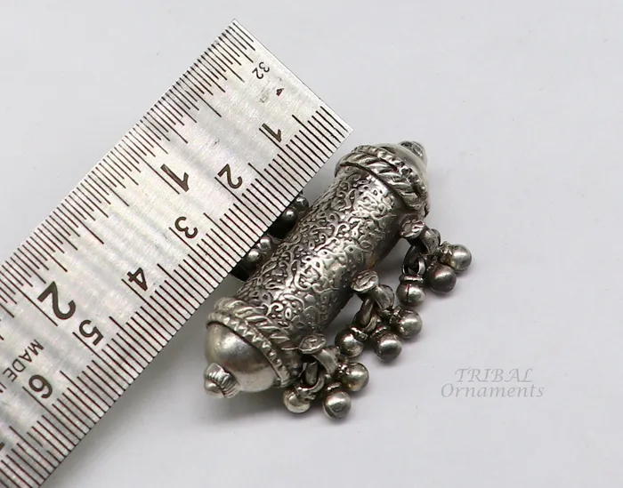 TRIBAL ORNAMENTS Necklaces Vintage Antique design 925 Sterling silver handmade gorgeous amulet pendant oxidized belly dance jewelry Rajasthan India nsp489 TRIBAL ORNAMENTS Necklaces Vintage Antique design 925 Sterling silver handmade gorgeous amulet pendant oxidized belly dance jewelry Rajasthan India nsp489