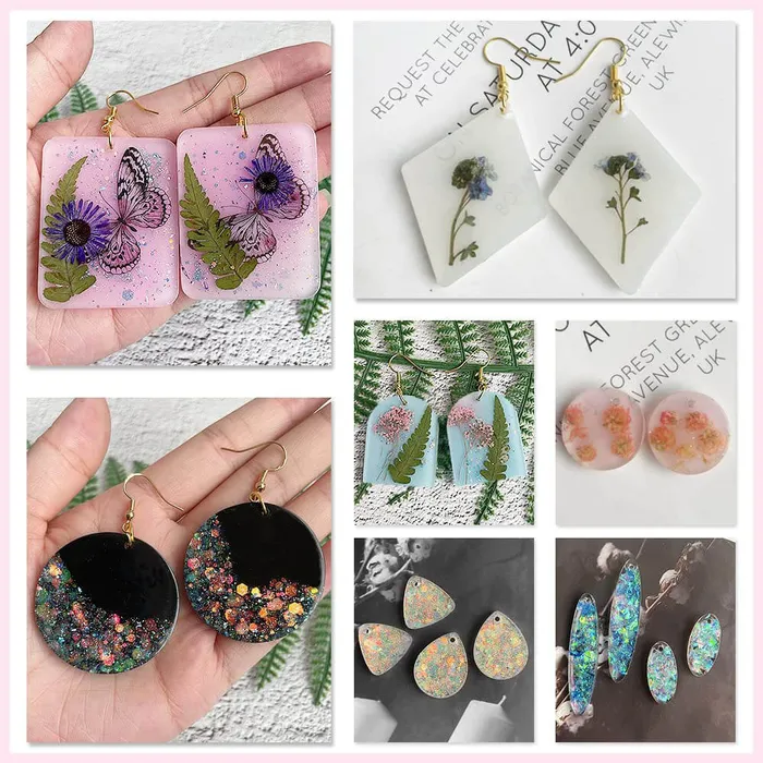 11Pcs Resin Molds Jewelry Earrings Silicone Molds for Epoxy Resin IntoResin Earrings 11Pcs Resin Molds Jewelry Earrings Silicone Molds for Epoxy Resin IntoResin Earrings