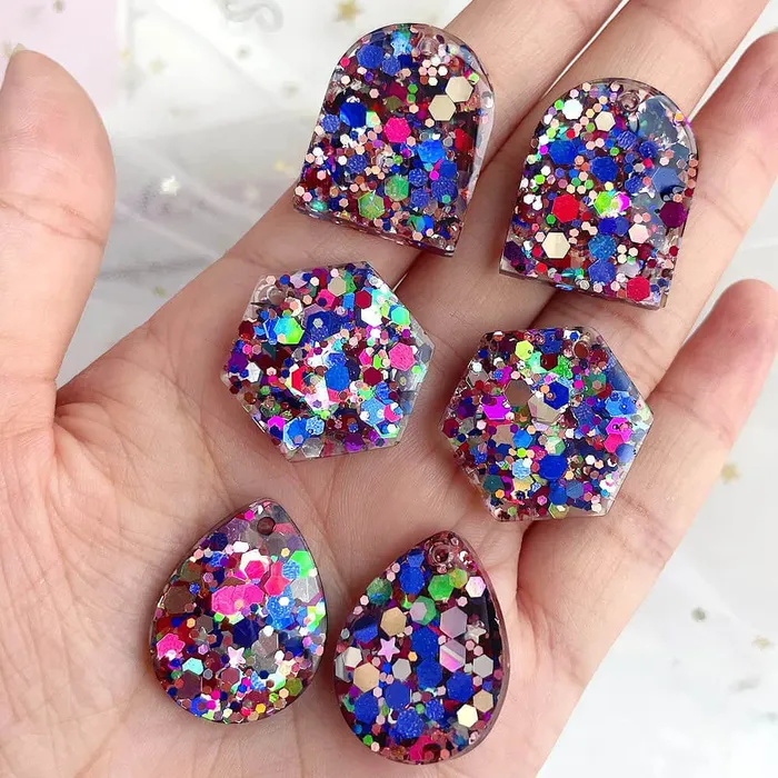 11Pcs Resin Molds Jewelry Earrings Silicone Molds for Epoxy Resin IntoResin Earrings