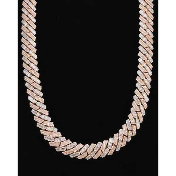 14kt TwoTone Cuban Link Chain With 6430ct Diamonds CUB1756000 Diamond Source NYC Rings 14kt TwoTone Cuban Link Chain With 6430ct Diamonds CUB1756000 Diamond Source NYC Rings