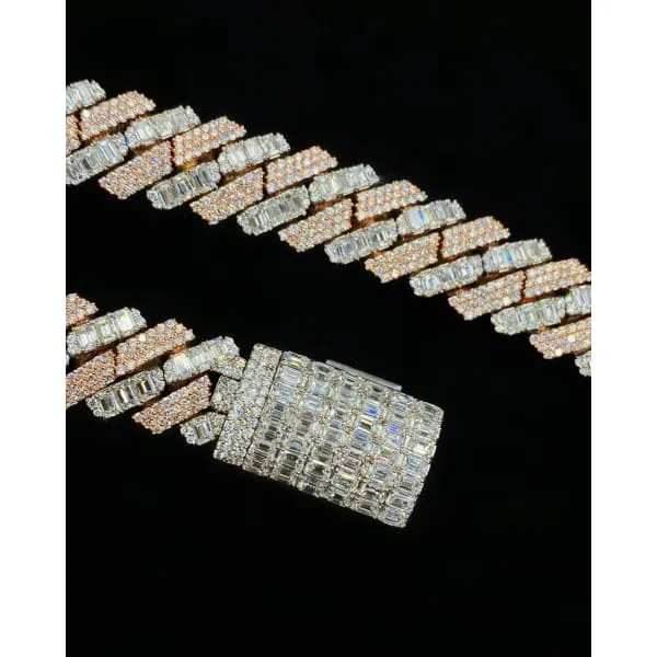 14kt TwoTone Cuban Link Chain With 6430ct Diamonds CUB1756000 Diamond Source NYC Rings 14kt TwoTone Cuban Link Chain With 6430ct Diamonds CUB1756000 Diamond Source NYC Rings