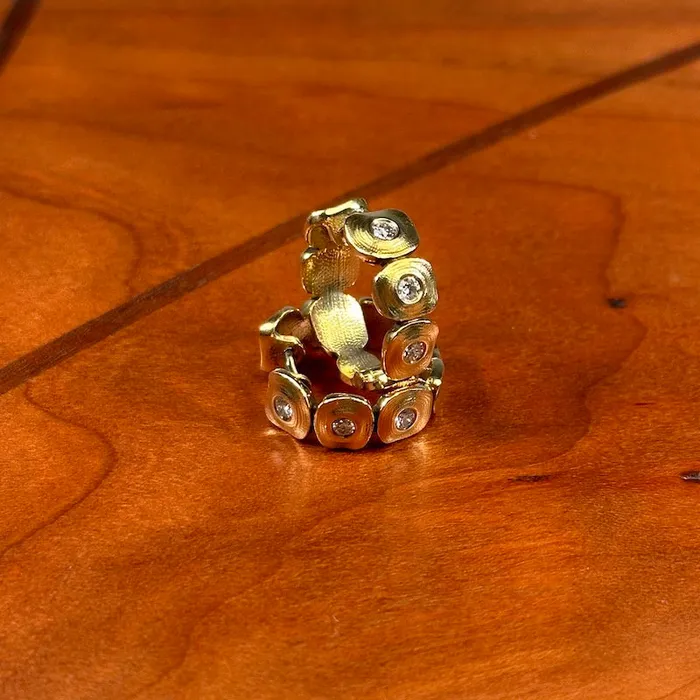 Alex Sepkus Earrings Dancing Squares Huggie Earrings