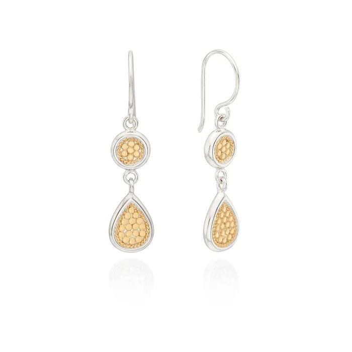 Anna Beck Earrings Anna Beck Classics Double Drop Earrings Gold Plated