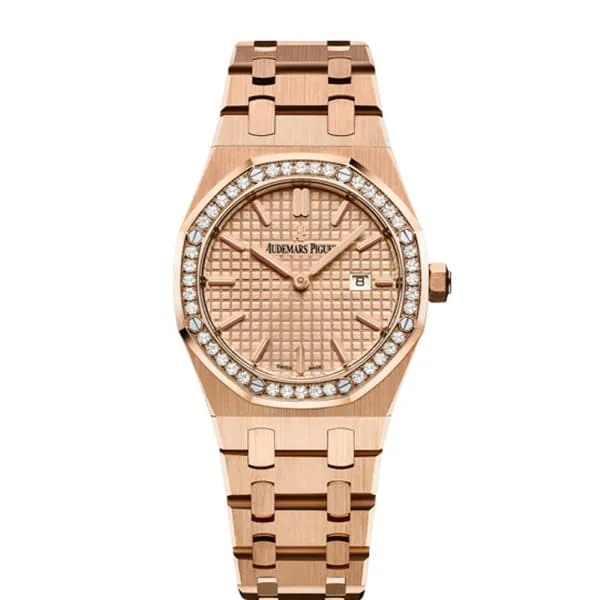 Audemars Piguet Royal Oak 33mm Ladies Watch Ref 67651ORZZ1261OR03 Rose Gold Dial Diamond Bezel 18K Rose Gold Bracelet Audemars Piguet Bracelets Audemars Piguet Royal Oak 33mm Ladies Watch Ref 67651ORZZ1261OR03 Rose Gold Dial Diamond Bezel 18K Rose Gold Bracelet Audemars Piguet Bracelets