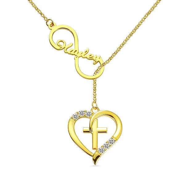 Belbren Necklaces Personalized Infinity Heart Cross Name Necklace with Custom Birthstone Elegant Jewelry for Daily Wear and Special Occasions Belbren Necklaces Personalized Infinity Heart Cross Name Necklace with Custom Birthstone Elegant Jewelry for Daily Wear and Special Occasions