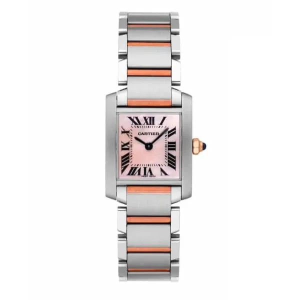 Bracelets Cartier Tank Francaise 253mm Womens watch Ref W51027Q4 Pink Mother of Pearl Roman Dial Two Tone Stainless Steel 18K Rose Gold Bracelet Cartier Bracelets Cartier Tank Francaise 253mm Womens watch Ref W51027Q4 Pink Mother of Pearl Roman Dial Two Tone Stainless Steel 18K Rose Gold Bracelet Cartier