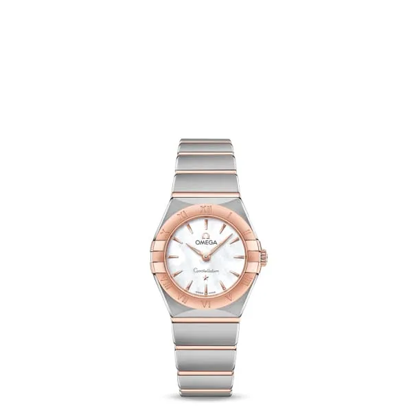 Bracelets Omega Omega Constellation 25mm Watch Ref 13120256005001 Silver Index Dial 18K Rose Gold Bezel Two Tone Stainless Steel 18K Rose Gold Bracelet Bracelets Omega Omega Constellation 25mm Watch Ref 13120256005001 Silver Index Dial 18K Rose Gold Bezel Two Tone Stainless Steel 18K Rose Gold Bracelet