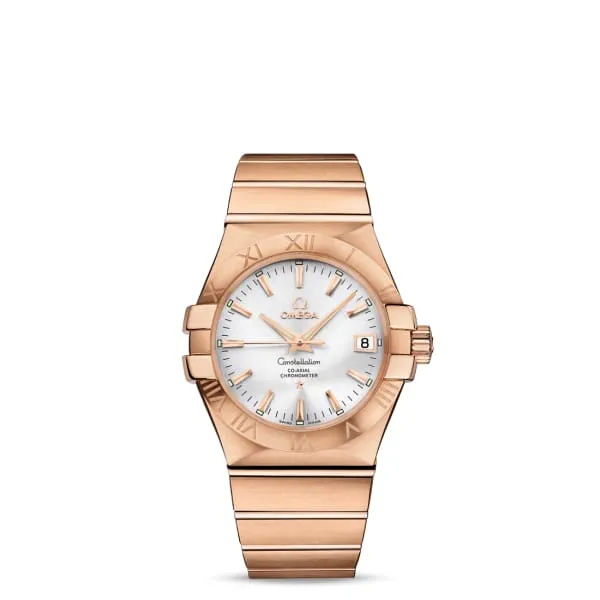 Bracelets Omega Omega Constellation 35mm Watch Ref 12350352002001 Silver Index Dial 18K Rose Gold Bracelet Bracelets Omega Omega Constellation 35mm Watch Ref 12350352002001 Silver Index Dial 18K Rose Gold Bracelet