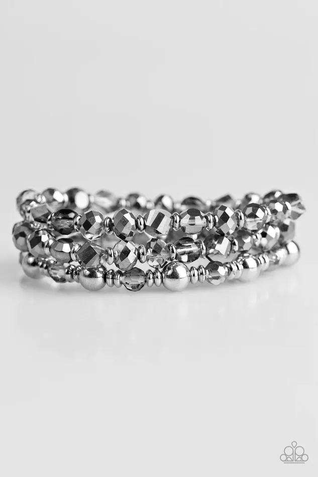 Bracelets Paparazzi Bracelet Magnificently Metro Silver Paparazzi Jewelry