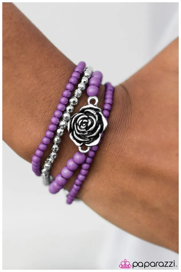 Bracelets Paparazzi Bracelet New Beginnings Purple Paparazzi Jewelry