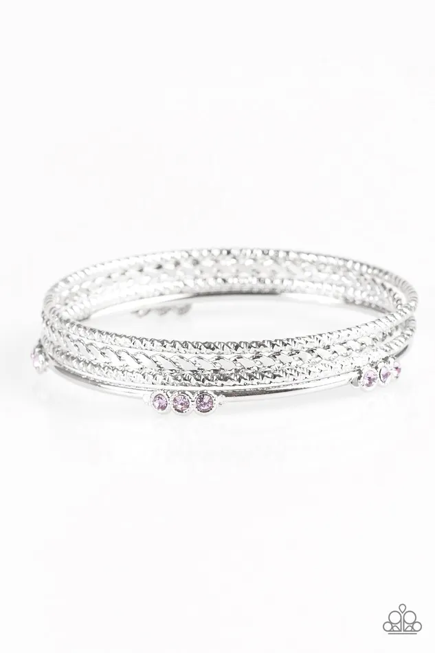 Bracelets Paparazzi Bracelet Subtle Shimmer Purple Paparazzi Jewelry