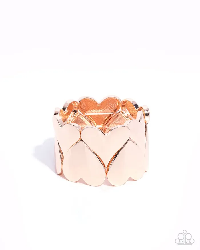 Bracelets Paparazzi Bracelet Sweetheart Setting Rose Gold Paparazzi Jewelry Bracelets Paparazzi Bracelet Sweetheart Setting Rose Gold Paparazzi Jewelry