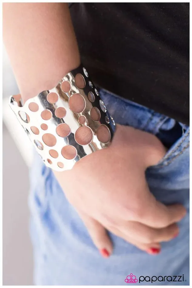 Bracelets Paparazzi Jewelry Paparazzi Bracelet Bubbling to the Surface Silver