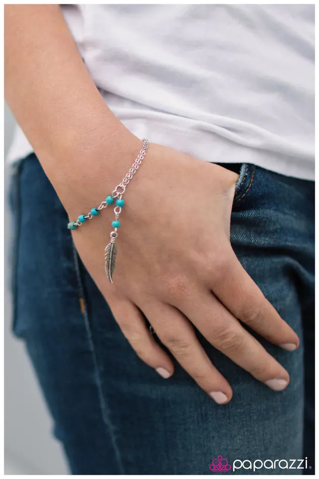 Bracelets Paparazzi Jewelry Paparazzi Bracelet Flew The Coop Blue