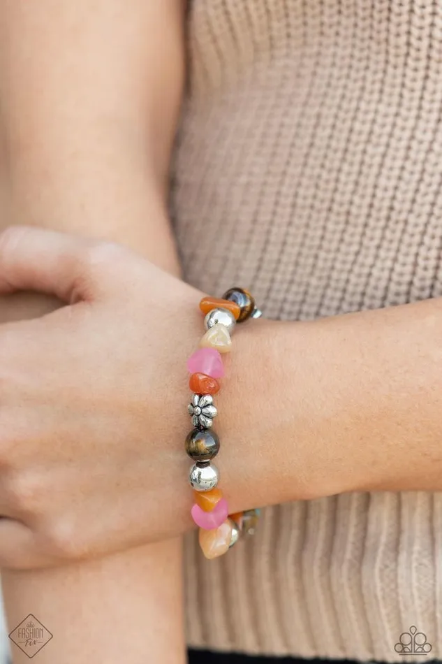 Bracelets Paparazzi Jewelry Paparazzi Bracelet Garden Party Pattern Orange
