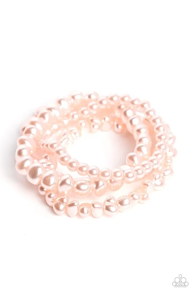 Bracelets Paparazzi Jewelry Paparazzi Bracelet Gossip PEARL Pink