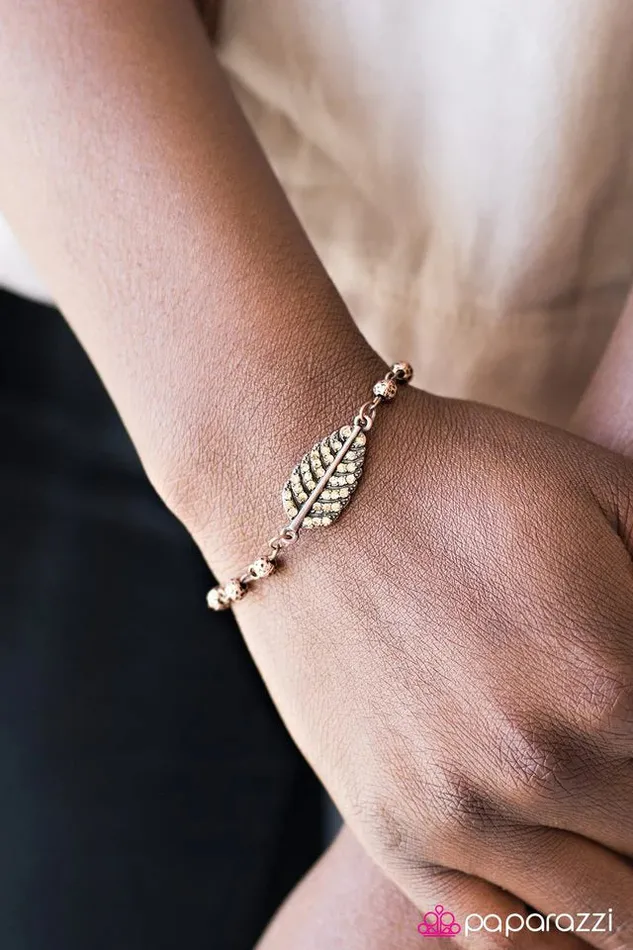 Bracelets Paparazzi Jewelry Paparazzi Bracelet I Believe I Can Fly Copper