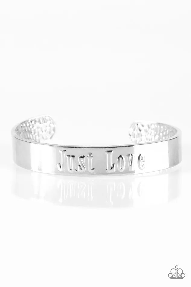 Bracelets Paparazzi Jewelry Paparazzi Bracelet Just Love Silver