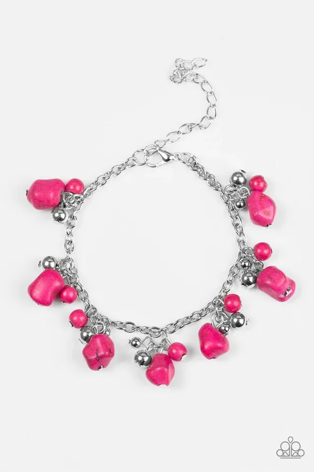 Bracelets Paparazzi Jewelry Paparazzi Bracelet Mountain Mamba Pink