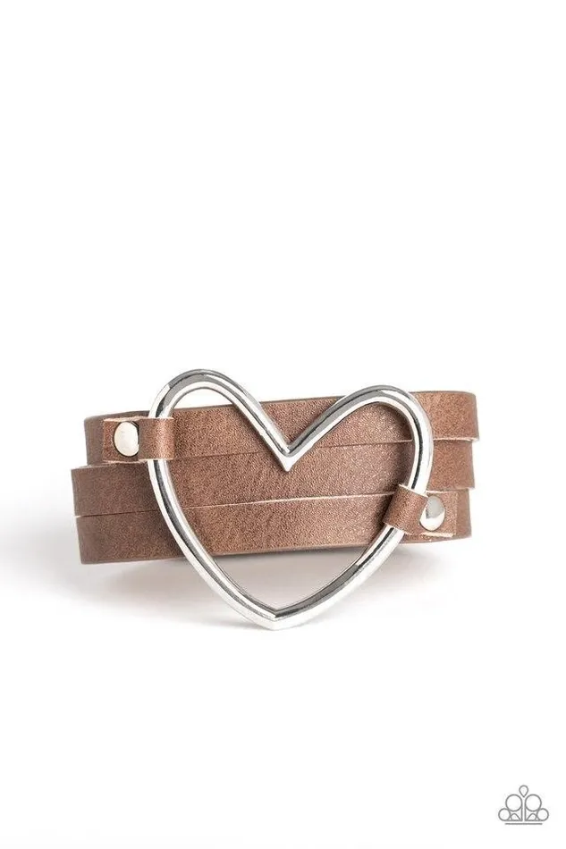 Bracelets Paparazzi Jewelry Paparazzi Bracelet One Love One Heart Brown Bracelets Paparazzi Jewelry Paparazzi Bracelet One Love One Heart Brown