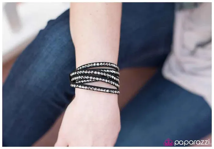 Bracelets Paparazzi Jewelry Paparazzi Bracelet Raw Magnetism Black