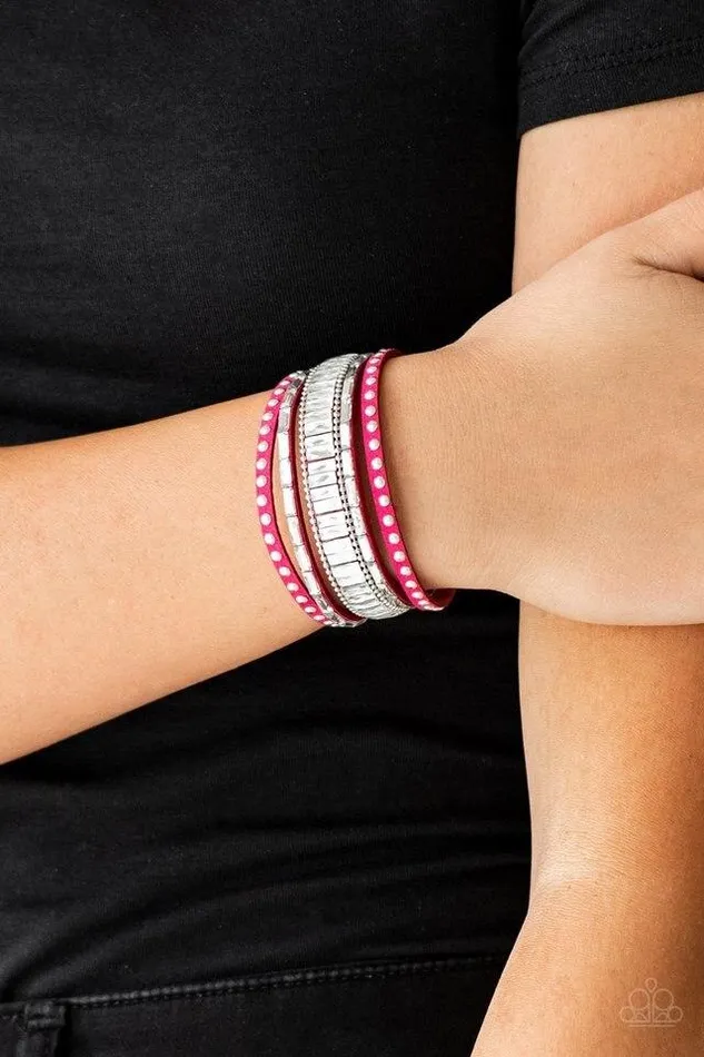 Bracelets Paparazzi Jewelry Paparazzi Bracelet Rock Star Rocker Pink