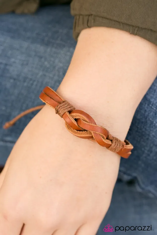 Bracelets Paparazzi Jewelry Paparazzi Bracelet Sail On Sailor Brown