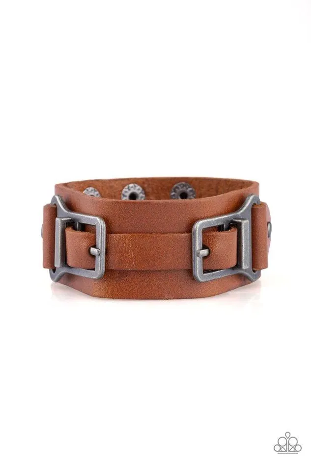 Bracelets Paparazzi Jewelry Paparazzi Bracelet Scout It Out Brown