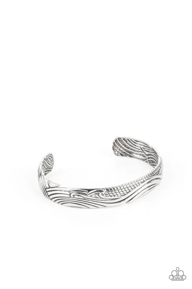 Bracelets Paparazzi Jewelry Paparazzi Bracelet Tidal Trek Silver
