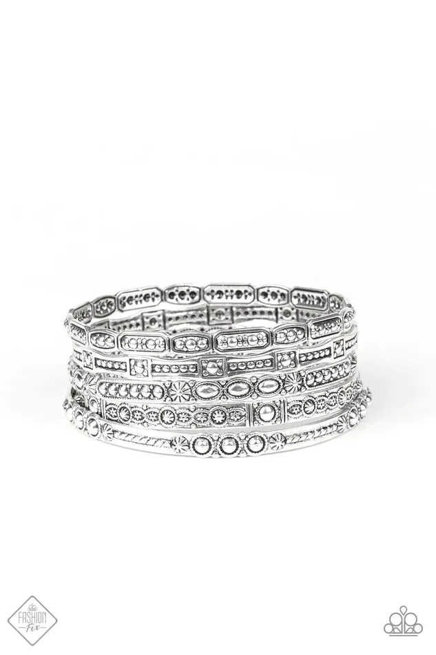 Bracelets Paparazzi Jewelry Paparazzi Bracelet Tribal Tycoon Silver