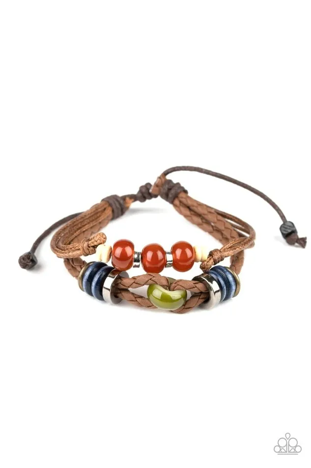 Bracelets Paparazzi Jewelry Paparazzi Bracelet Uncharted Territory Brown