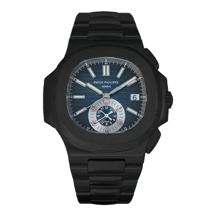 Bracelets Patek Philippe Nautilus Chronograph 405mm Watch Ref 59801A001 Blue Dial Black PVD Stainless Steel Bracelet Patek Philippe Bracelets Patek Philippe Nautilus Chronograph 405mm Watch Ref 59801A001 Blue Dial Black PVD Stainless Steel Bracelet Patek Philippe