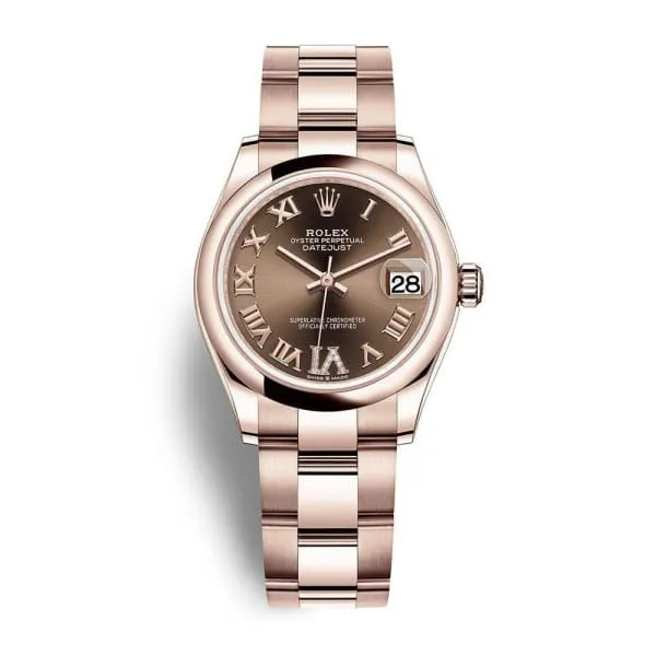 Bracelets Rolex Rolex Datejust 31mm Ref 2782450023 Chocolate Roman Diamond Dial 18K Rose Gold Oyster Bracelet Womens Watch Bracelets Rolex Rolex Datejust 31mm Ref 2782450023 Chocolate Roman Diamond Dial 18K Rose Gold Oyster Bracelet Womens Watch