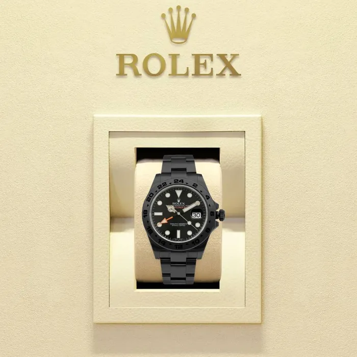 Bracelets Rolex Rolex Explorer II 42mm Ref 2165700002PVD Black Dial Black PVD Stainless Steel Oyster Bracelet Watch
