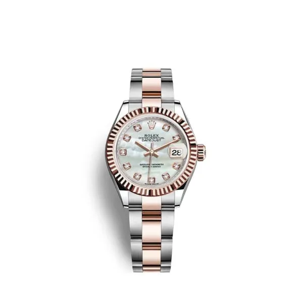 Bracelets Rolex Rolex LadyDatejust 28mm Ref 2791710014 White Mother of Pearl Diamond Dial Two Tone Stainless Steel 18K Rose Gold Oyster Bracelet Womens Watch Bracelets Rolex Rolex LadyDatejust 28mm Ref 2791710014 White Mother of Pearl Diamond Dial Two Tone Stainless Steel 18K Rose Gold Oyster Bracelet Womens Watch