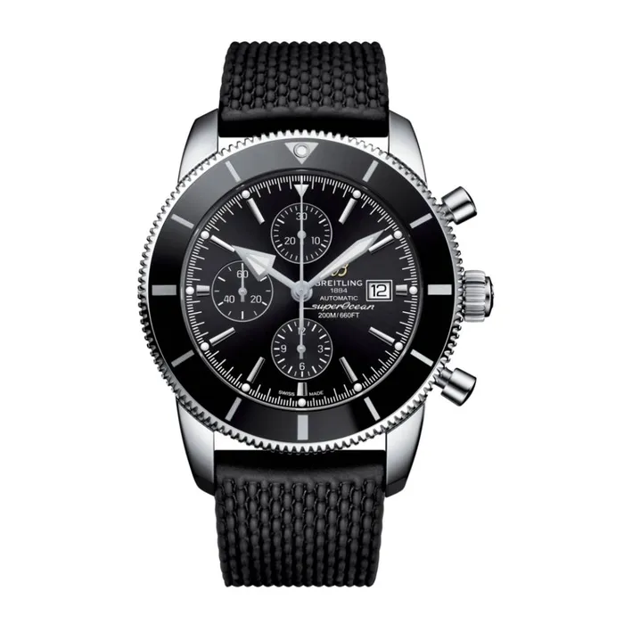 Breitling Mens Superocean Heritage II Chronograph 46 Stainless Steel Volcano Black dial Watch A13312121B1S1 Breitling Bracelets Breitling Mens Superocean Heritage II Chronograph 46 Stainless Steel Volcano Black dial Watch A13312121B1S1 Breitling Bracelets