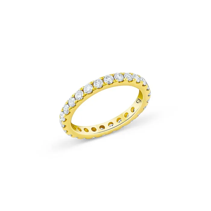 CJ Charles Jewelers 18k Yellow Gold 103 ctw Eternity Band Rings