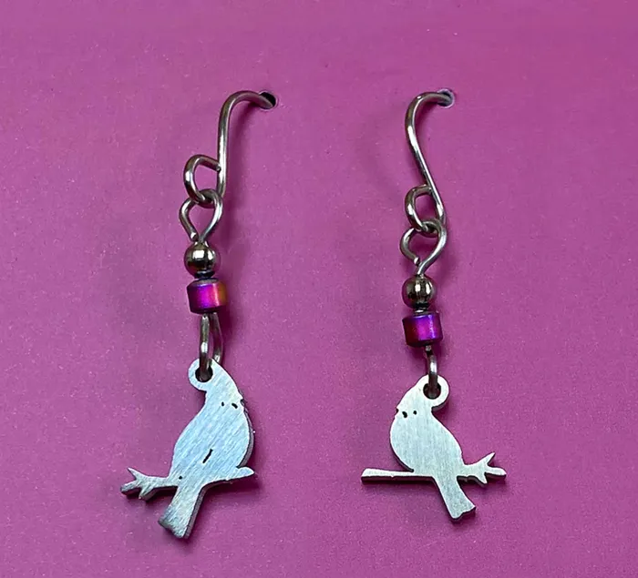 Close to UR Heart Cardinal Pair Earrings Earrings
