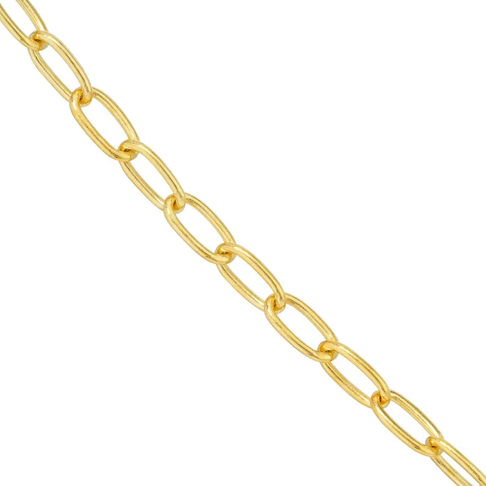 Croghans Necklaces 14K Yellow Gold 345mm Paperclip Chain Necklace