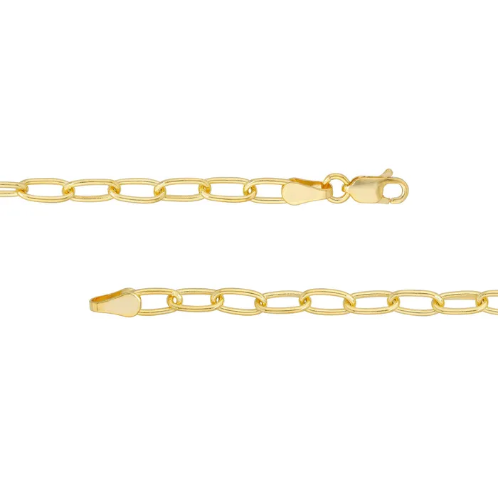 Croghans Necklaces 14K Yellow Gold 345mm Paperclip Chain Necklace