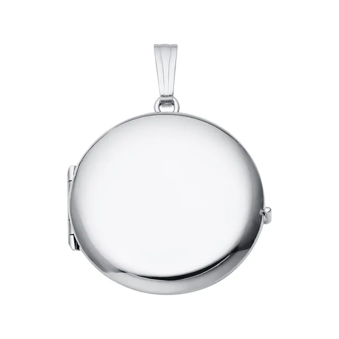Croghans Necklaces Sterling Silver 23mm Round 4 Photo Locket Necklace