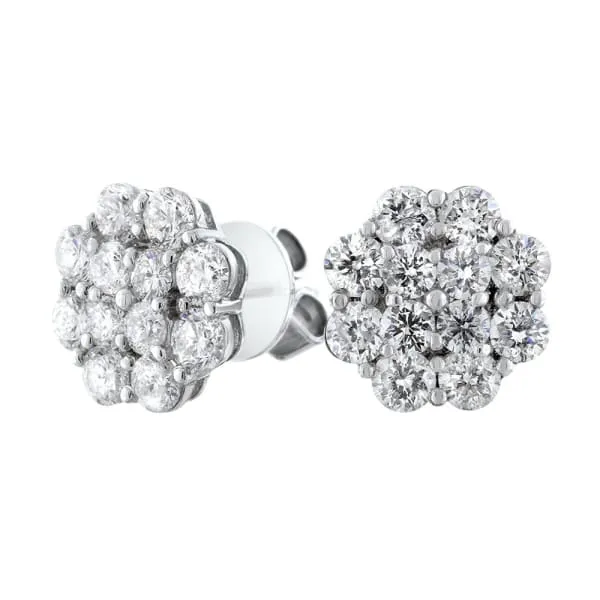 Earrings Diamond Source NYC 18kt White Gold Stud Earrings 190ct Diamonds ST5530 Earrings Diamond Source NYC 18kt White Gold Stud Earrings 190ct Diamonds ST5530